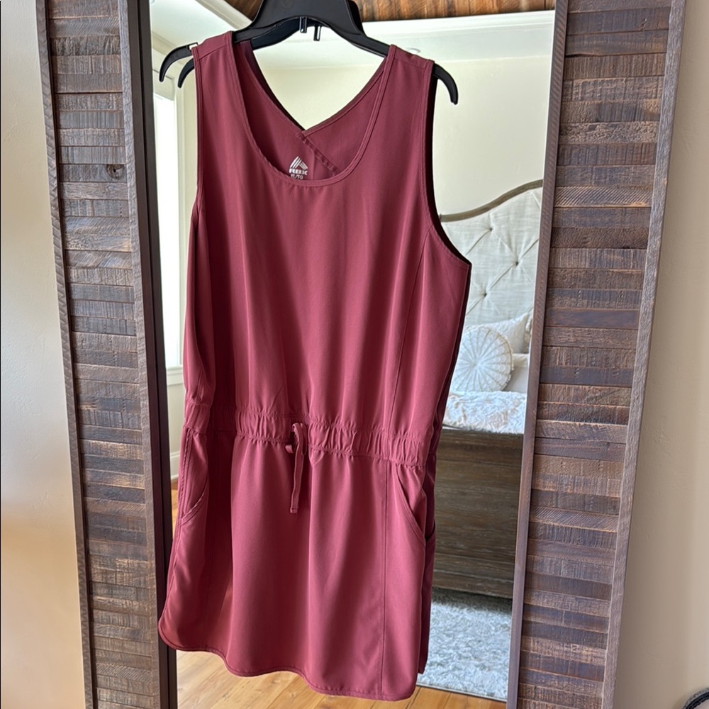 RBX Athletic Dress with Sleeveless Design and Scoop Neck